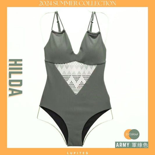 Hilda Lace-Hollow One piece Swimsuit